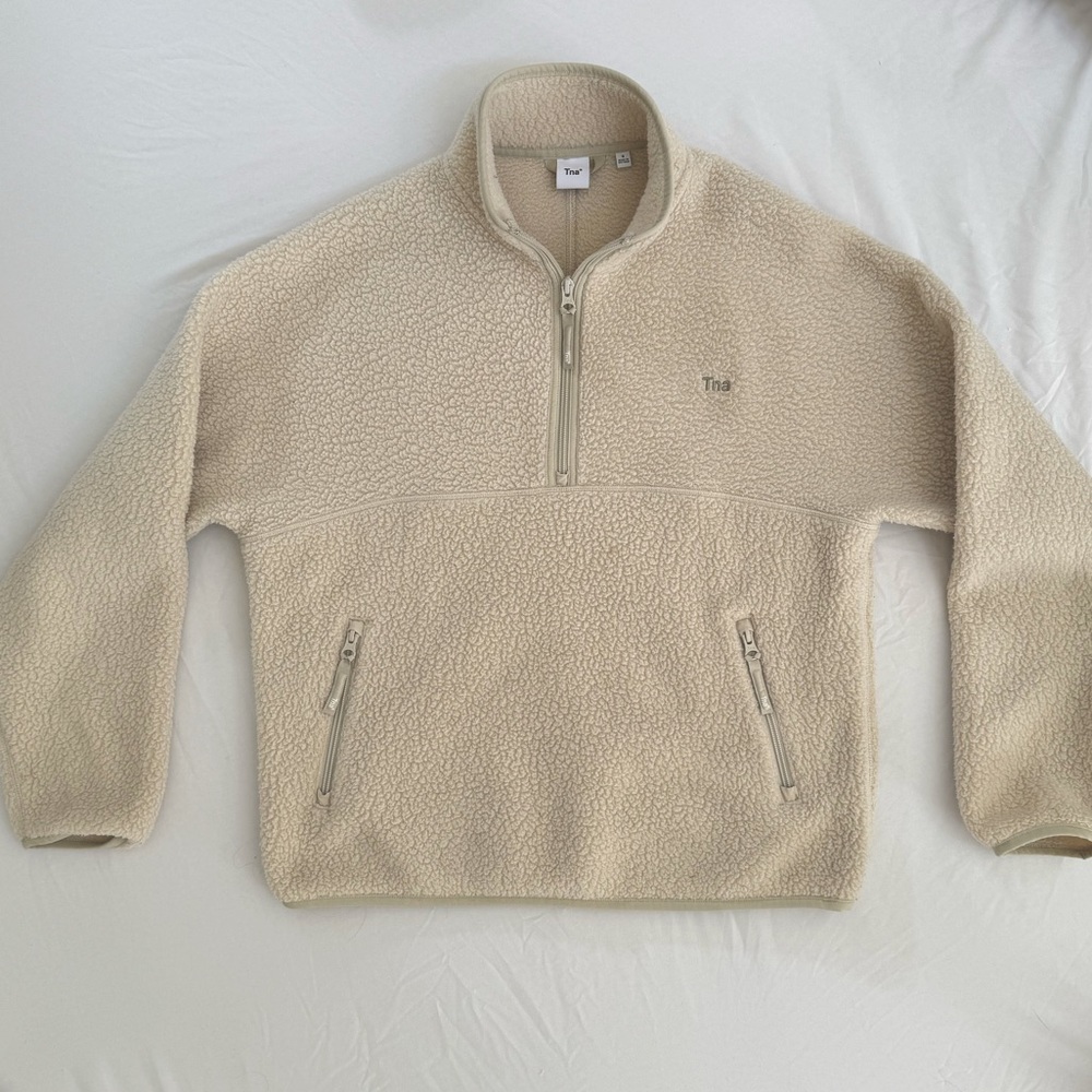 Aritzia Tna Fuzzy Quarter Zip